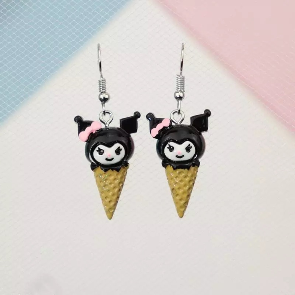 Kawaii Kuromi earrings